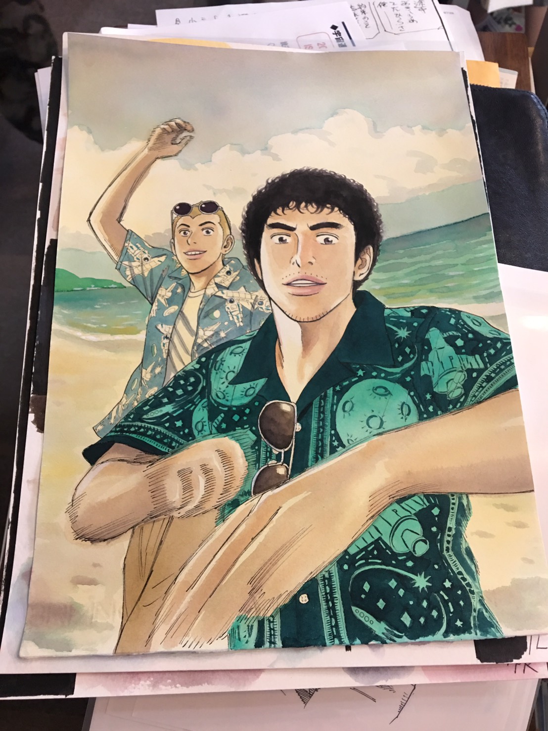 本日発売のモーニングは【 #宇宙兄弟夏祭り 】表紙の原画を大公開