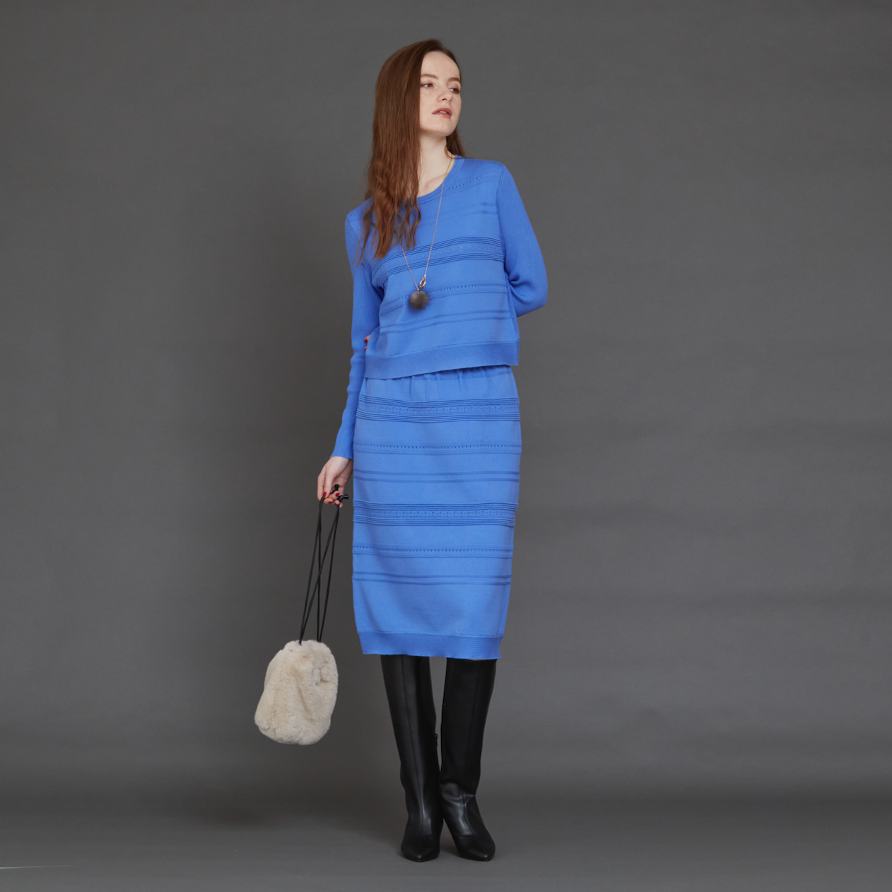 オーバーサイズポロネックニット MY2078 オーバーサイズポロネック