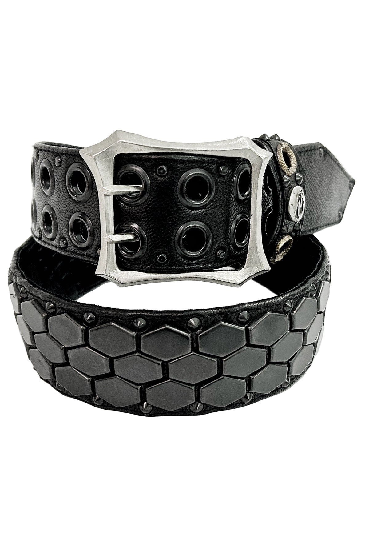 KMRii ケムリ 2402 BT-Black Honey ハニー スタッズ レザー ベルト