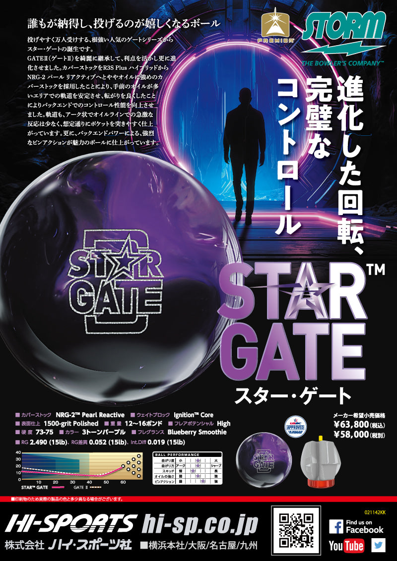 ストーム スター・ゲート ボウリングボール – 「K Style」ボウリング