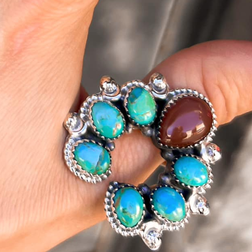 Turquoise Horseshoe Ring | Shop Krush Kandy