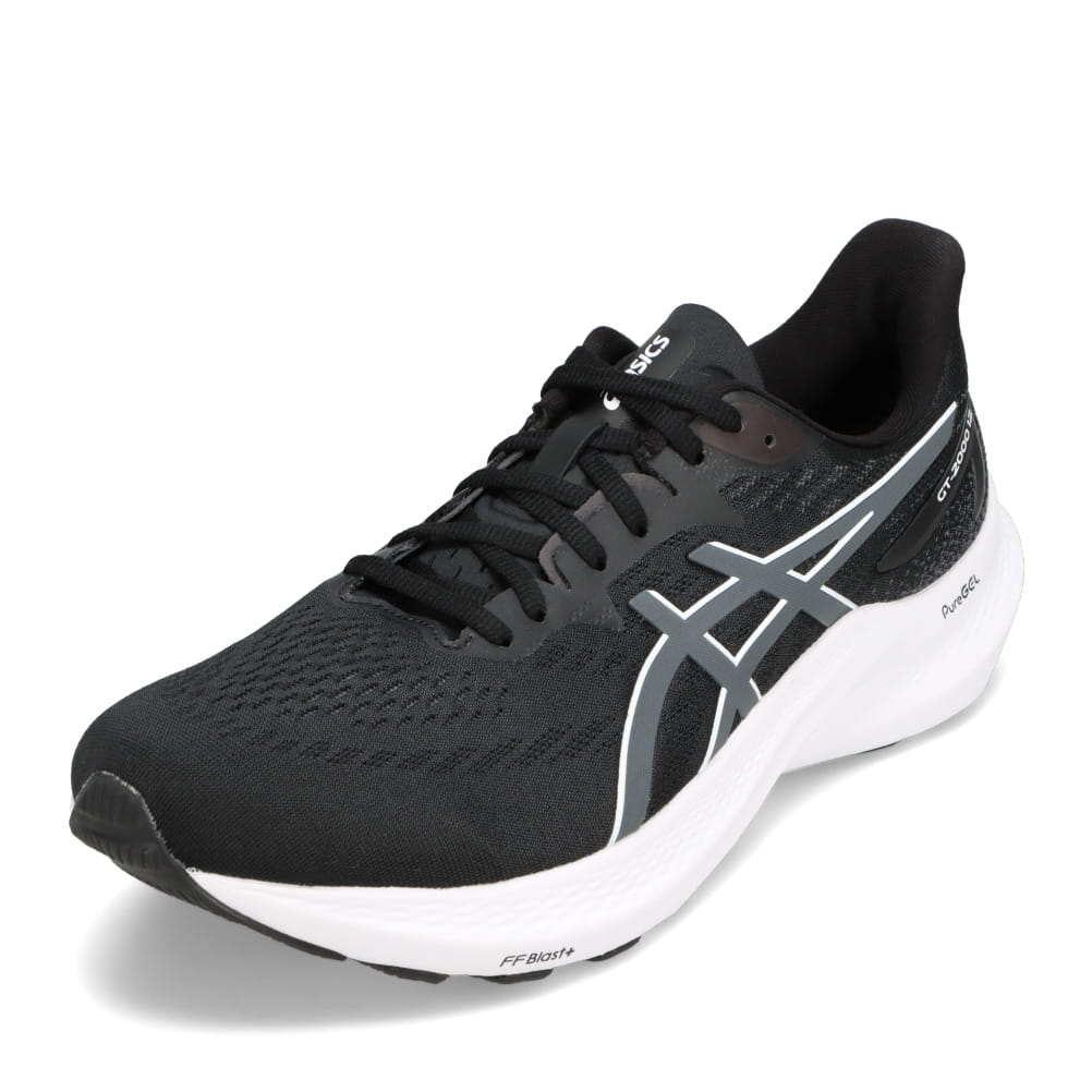asics アシックス GT-2000 12 メンズ ブラック×グレー | 靴（シューズ