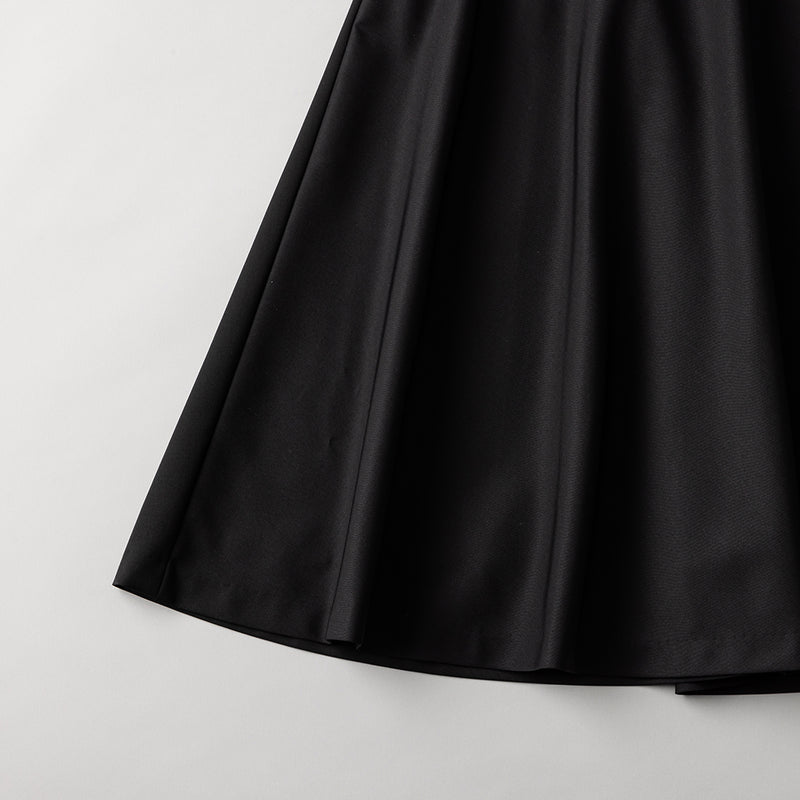 微光沢・含侵】バイアス フレア スカート 黒 – kuros.style
