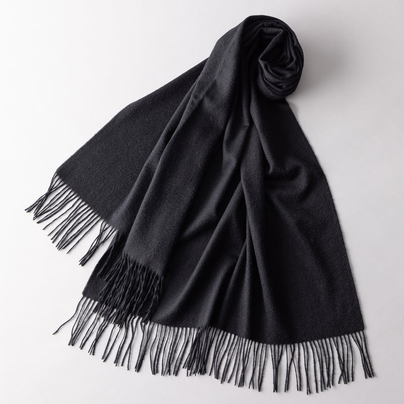 カシミヤストール 黒 – kuros.style
