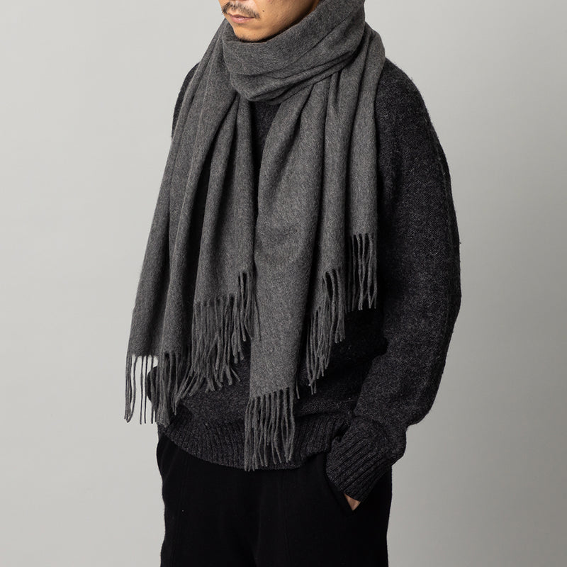 カシミヤストール チャコールグレー – kuros.style