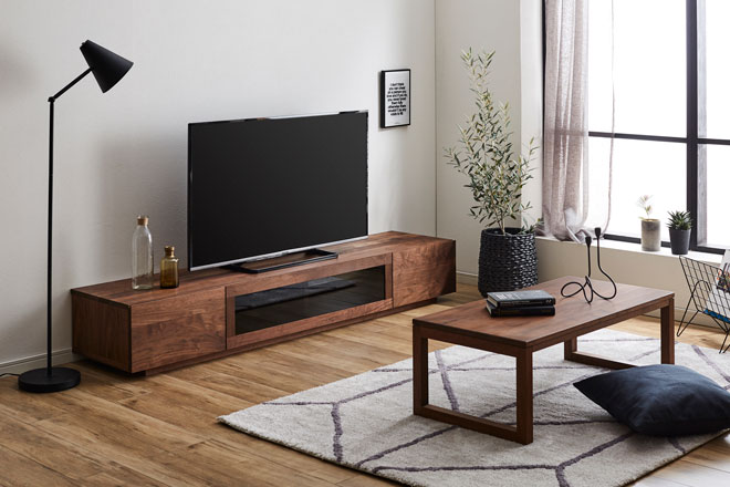 サイズオーダー可】天然木、無垢材使用テレビボード 凛／RIN-W2000
