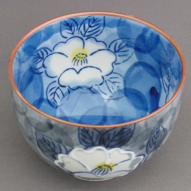 有田焼 煎茶茶碗（椿）5客揃(茶托付)｜茶器・煎茶道具｜京なごみ