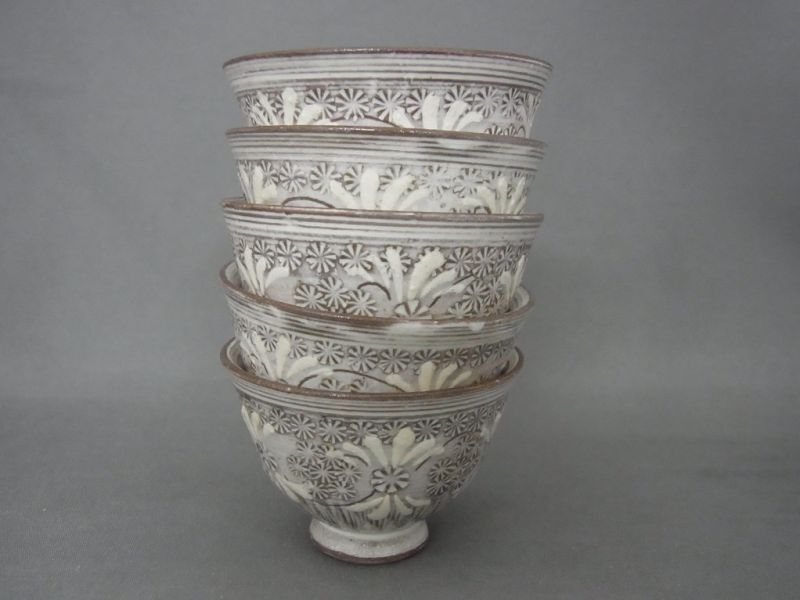 京焼(清水焼) 紫三島 煎茶茶碗(1.5寸)｜茶器・煎茶道具｜京なごみ