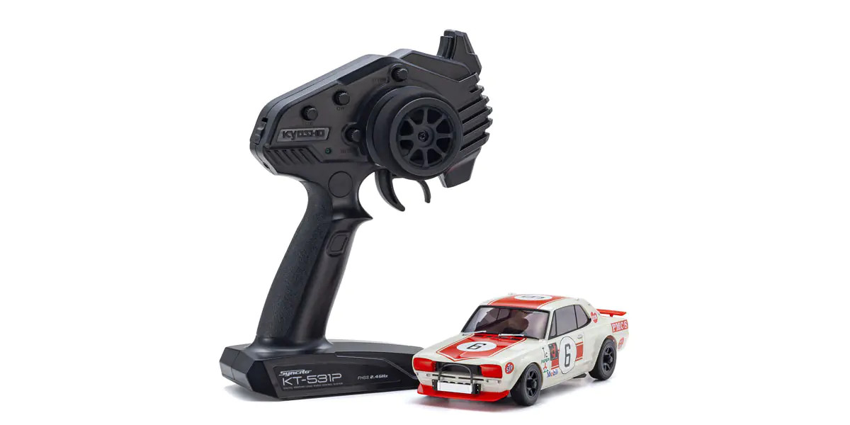 MINI-Z AWD NISSAN SKYLINE 2000GT-R (KPGC10) Racing 1972 #6 Red