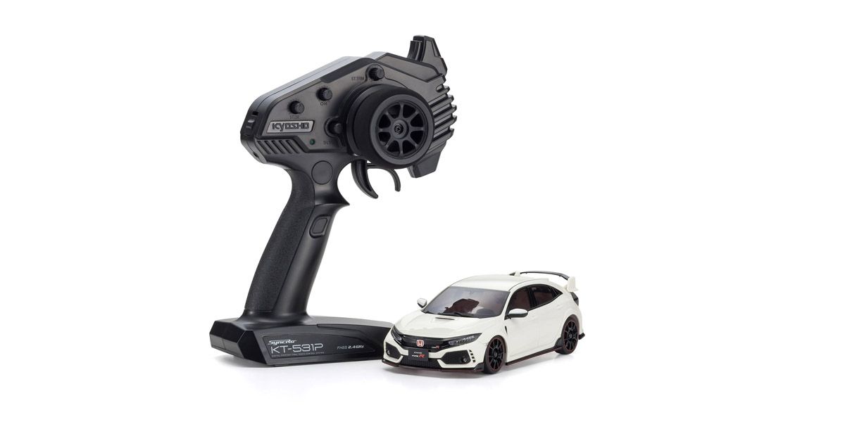 MINI-Z AWD Honda CIVIC Type R White Readyset 32613W - KYOSHO RC