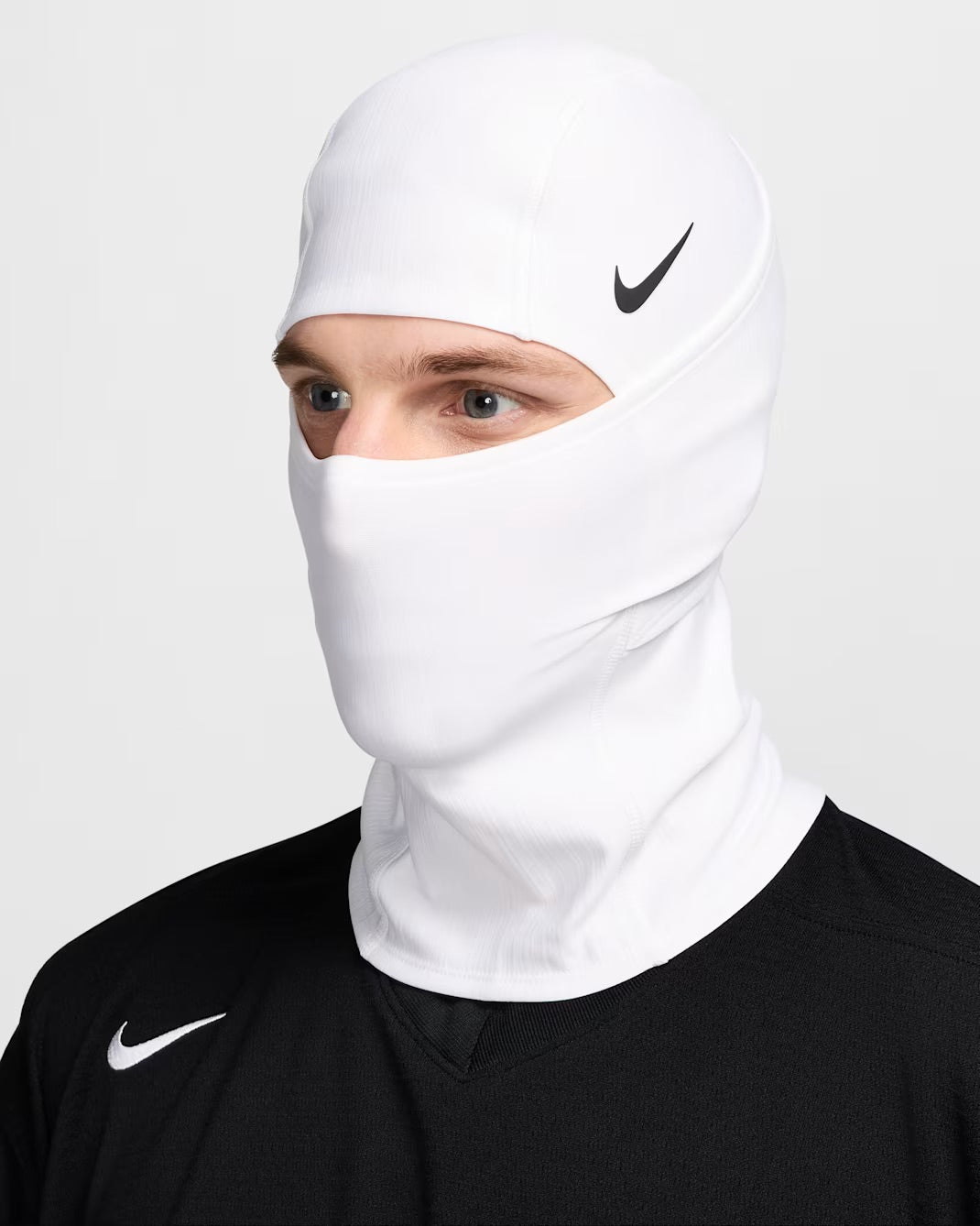 Nike Pro THERMA-FIT Hyperwarm Hood Black/White Ski Mask “Sheisty