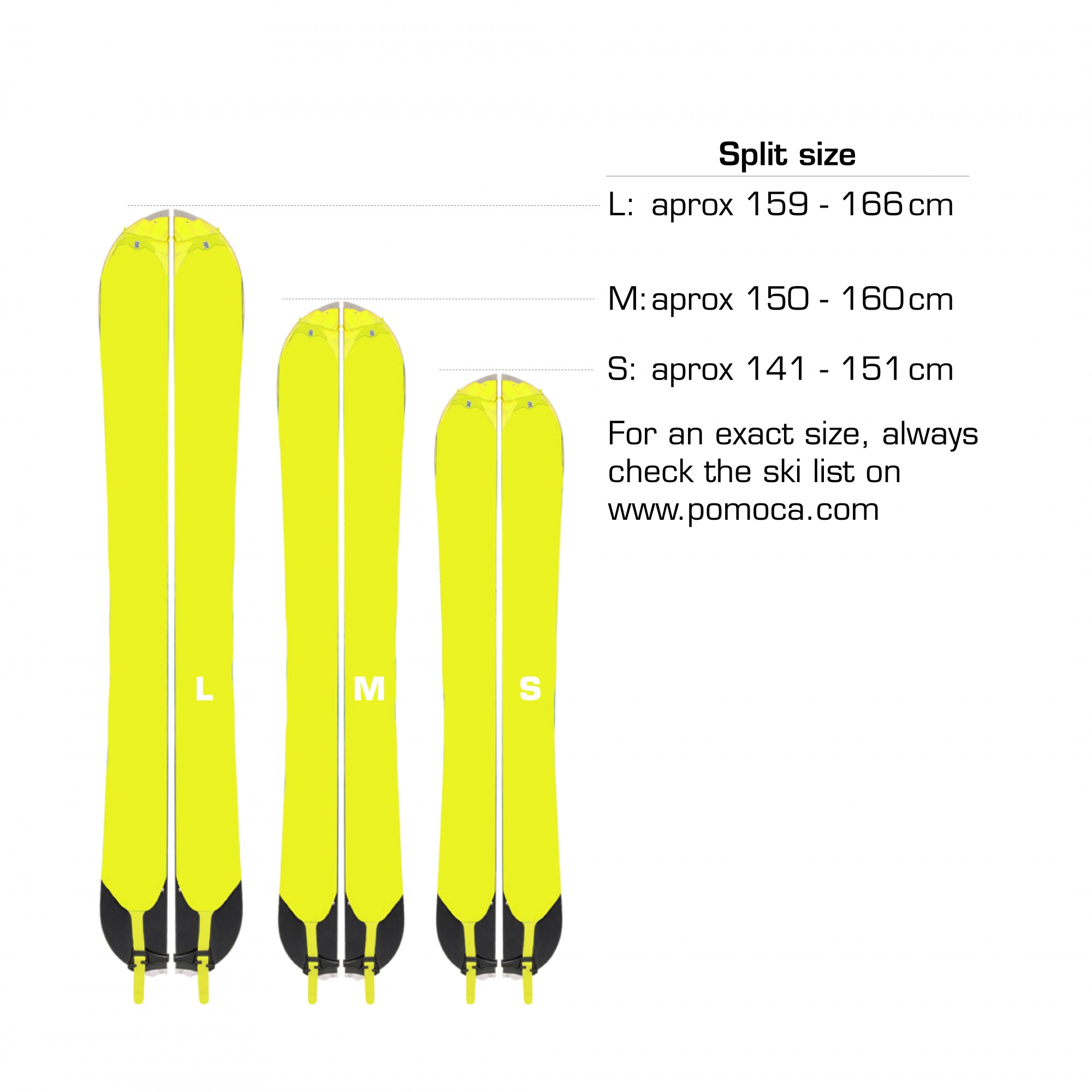 □POMOCA□ CLIMB 2.0 SPLITBOARD 145mm / Yellow - LADE STORE 花笠