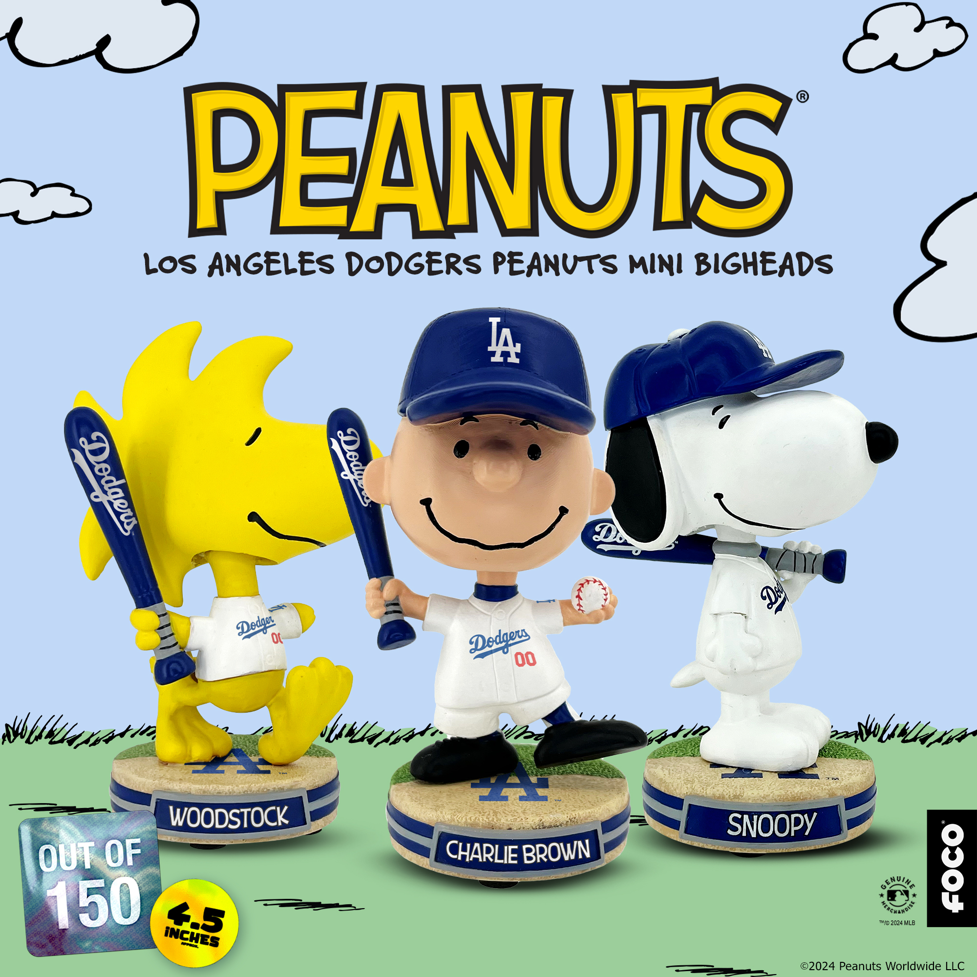 FOCO 2025 DODGERS SNOOPY bobblehead 限定 ボブルヘッド Brings Your