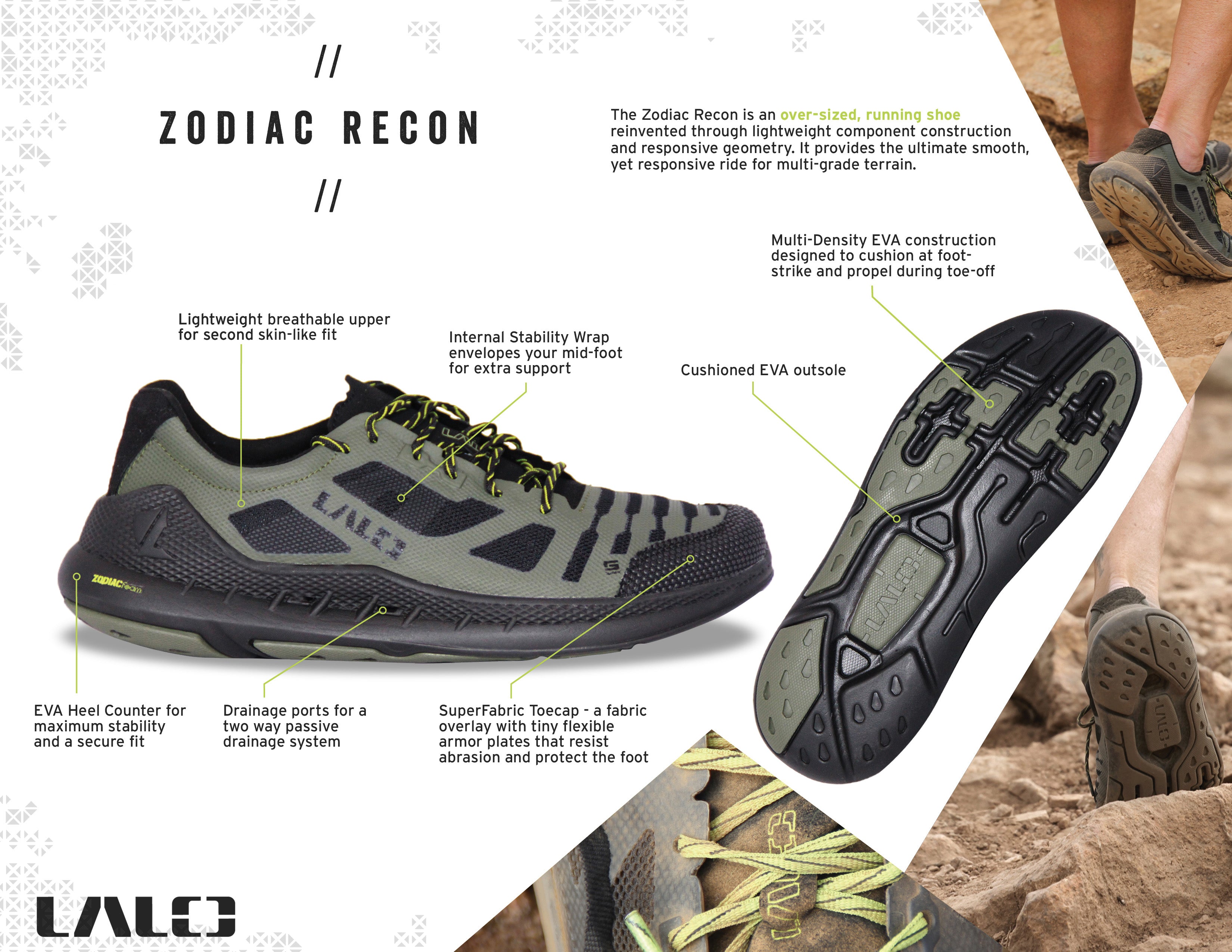BUD/S ZODIAC RECON Black Ops Women's Running Shoe – LALO USA