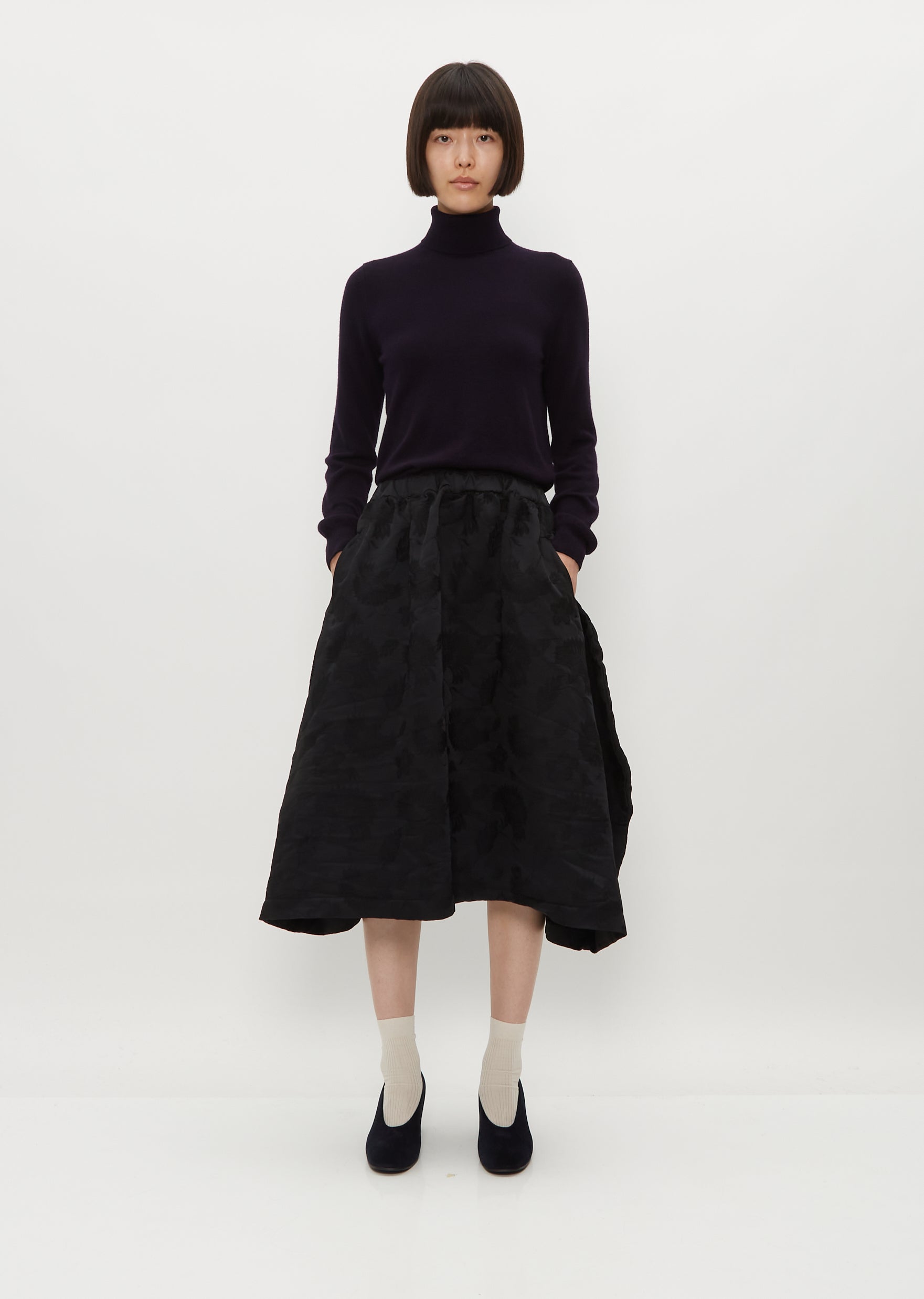 Floral Jacquard Skirt – La Garçonne