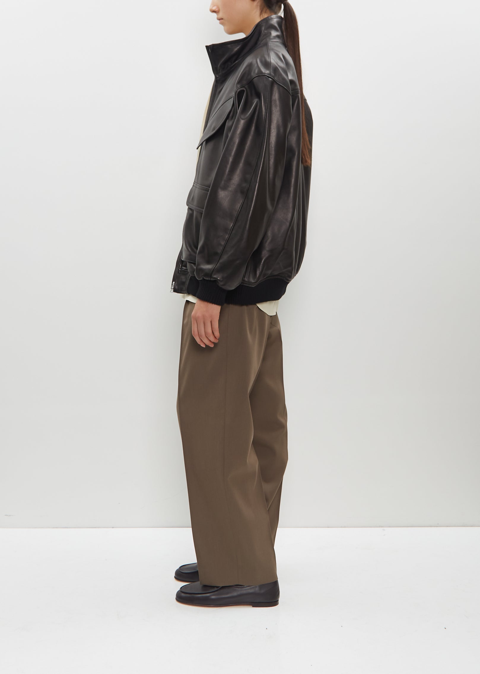 Lamb Leather Zip Blouson – La Garçonne