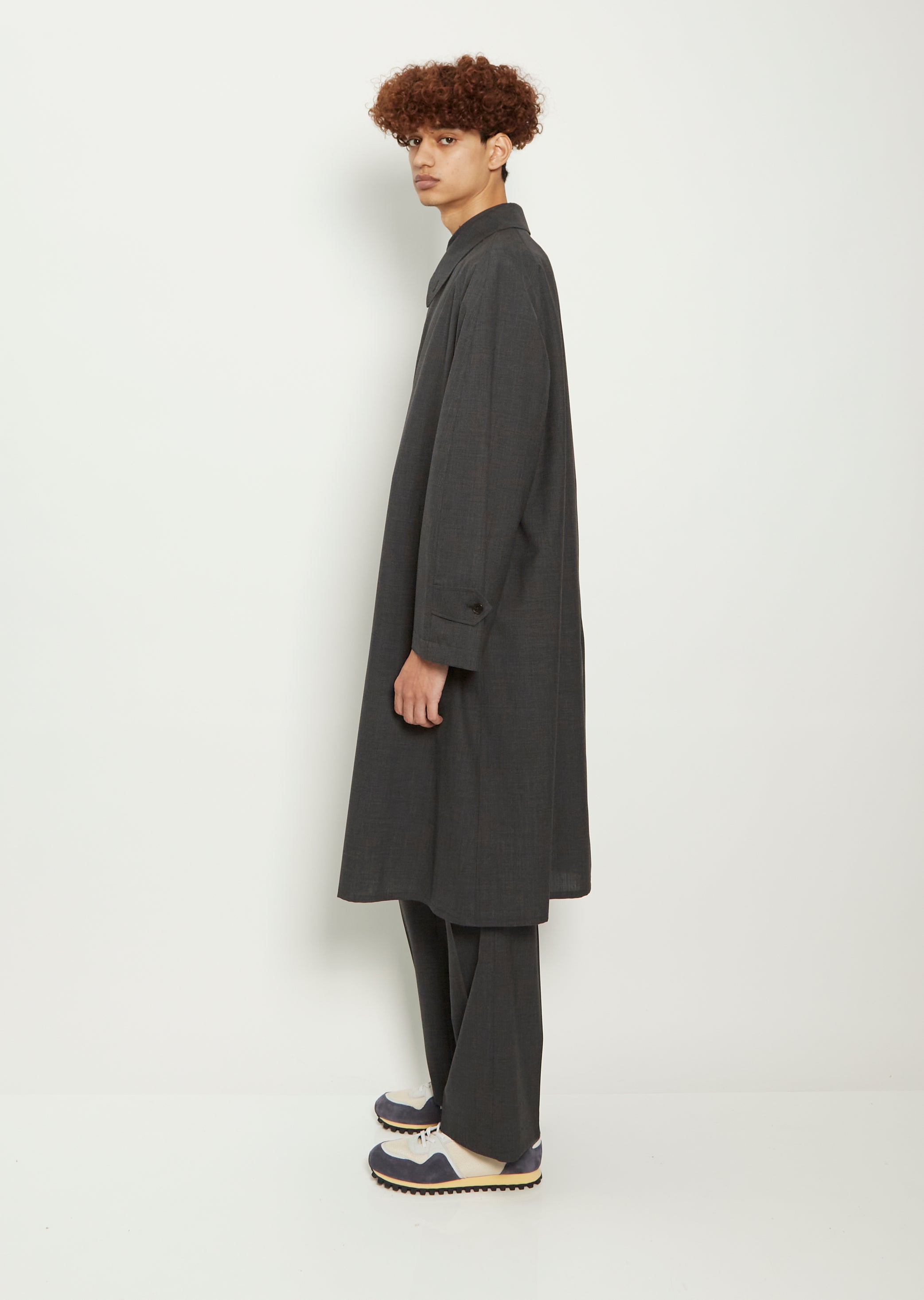 Men's Super Fine Tropical Wool Collar Coat – La Garçonne