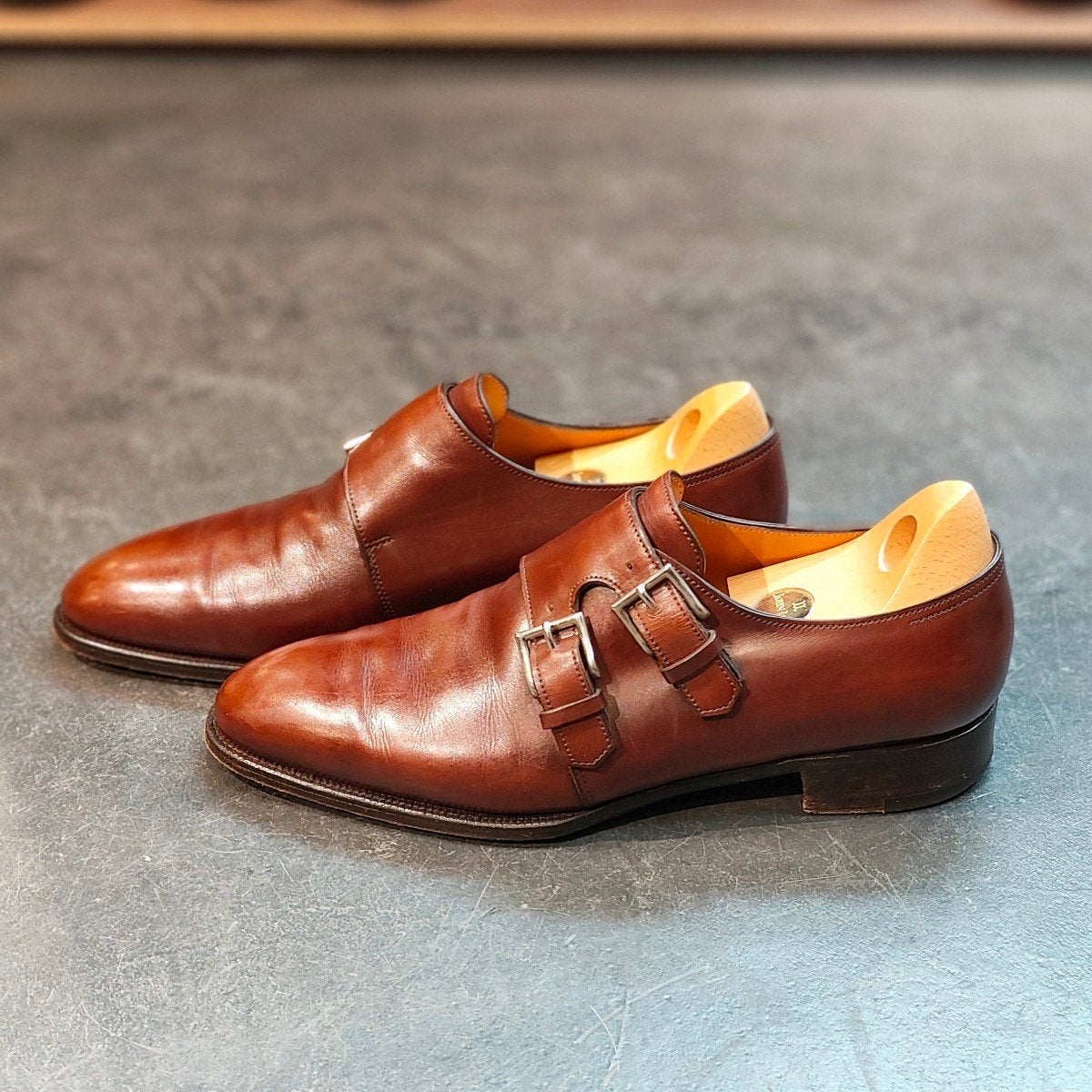 希少 【JOHN LOBB】ジョンロブ ナセビー ダブルモンクストラップ