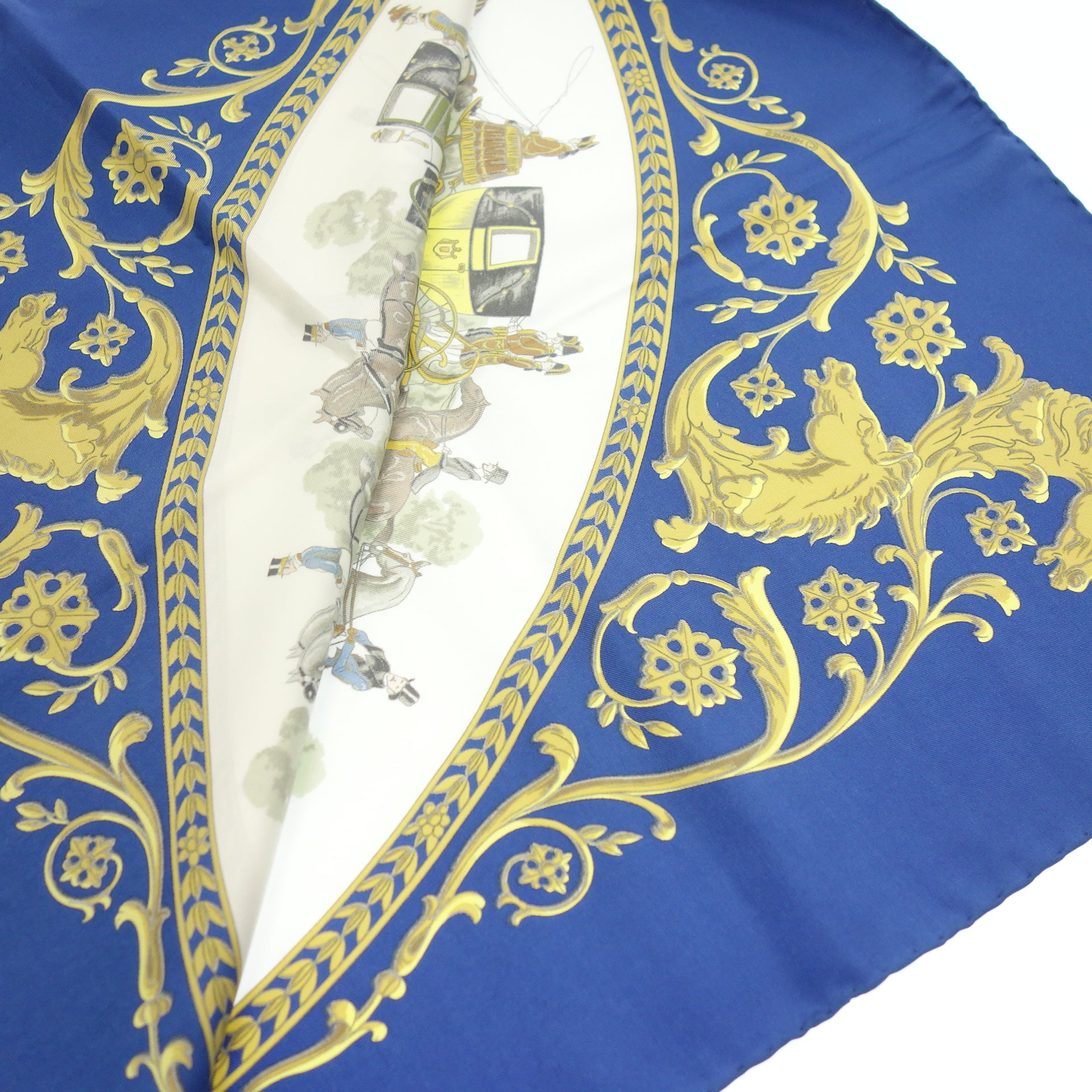 HERMES】エルメス カレ90 LA PROMENADE DE LONGCHAMPS ロンシャンへの