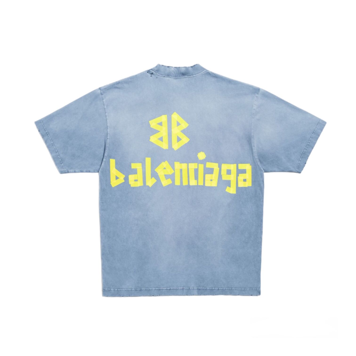 BALENCIAGA - TAPE TYPE Tシャツ ミディアムフィット / ブルー/ユニ