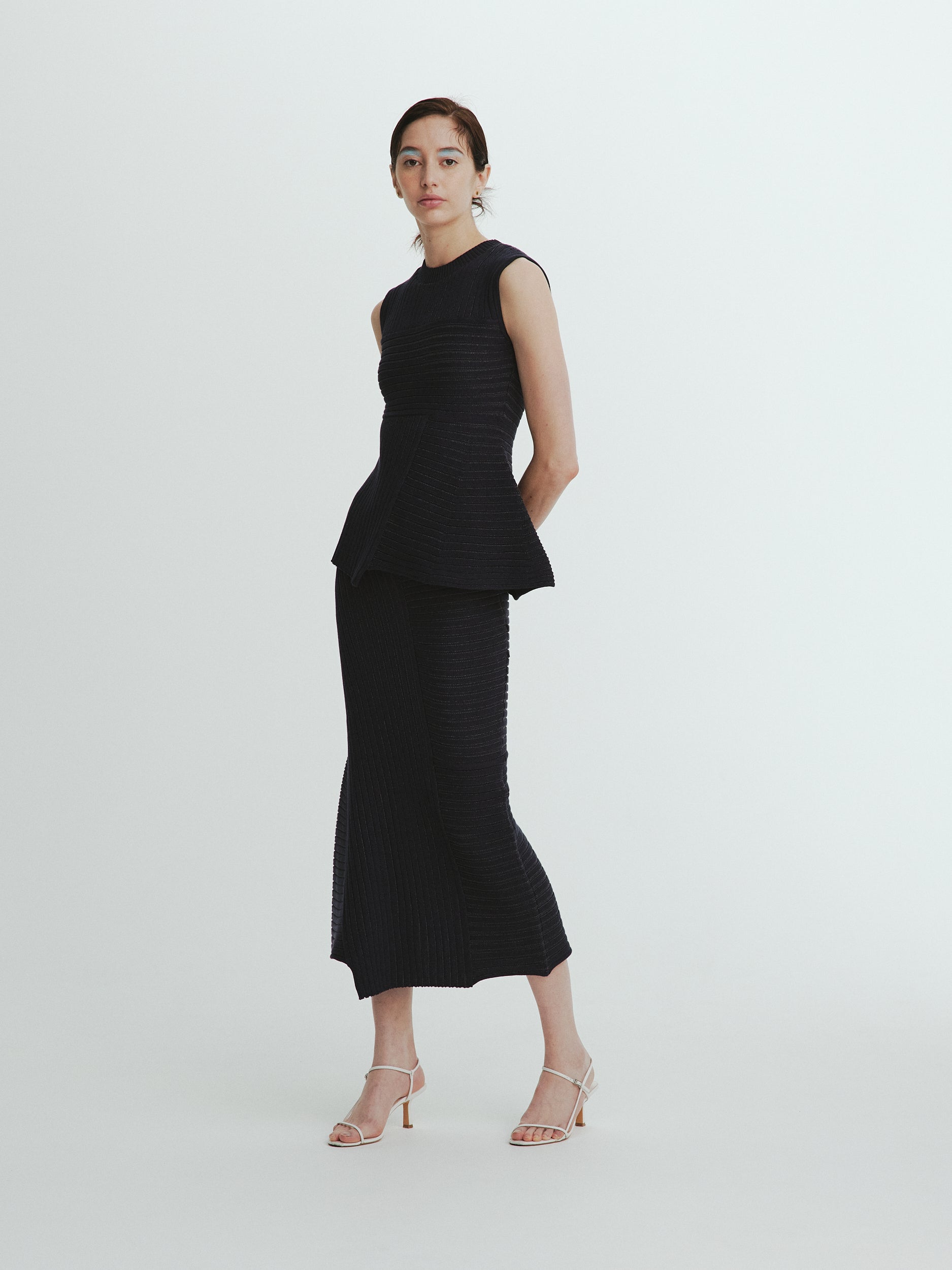 Panel rib knit Skirt – L'AUBE BLANC