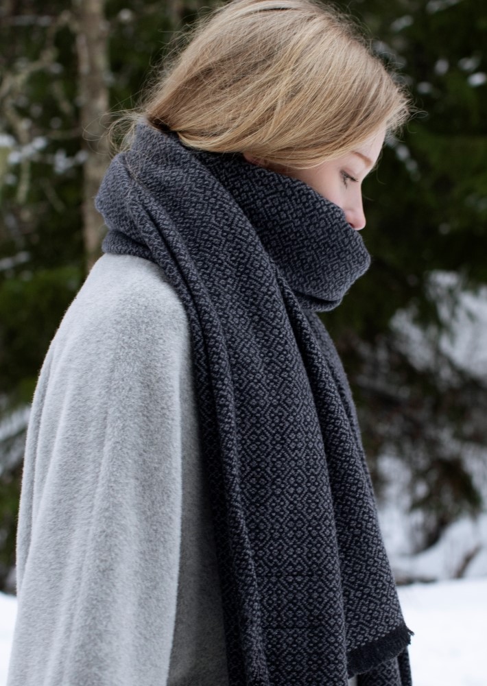 KOLI merino wool stole 60x220cm+fringes – LAPUAN KANKURIT（ラプ