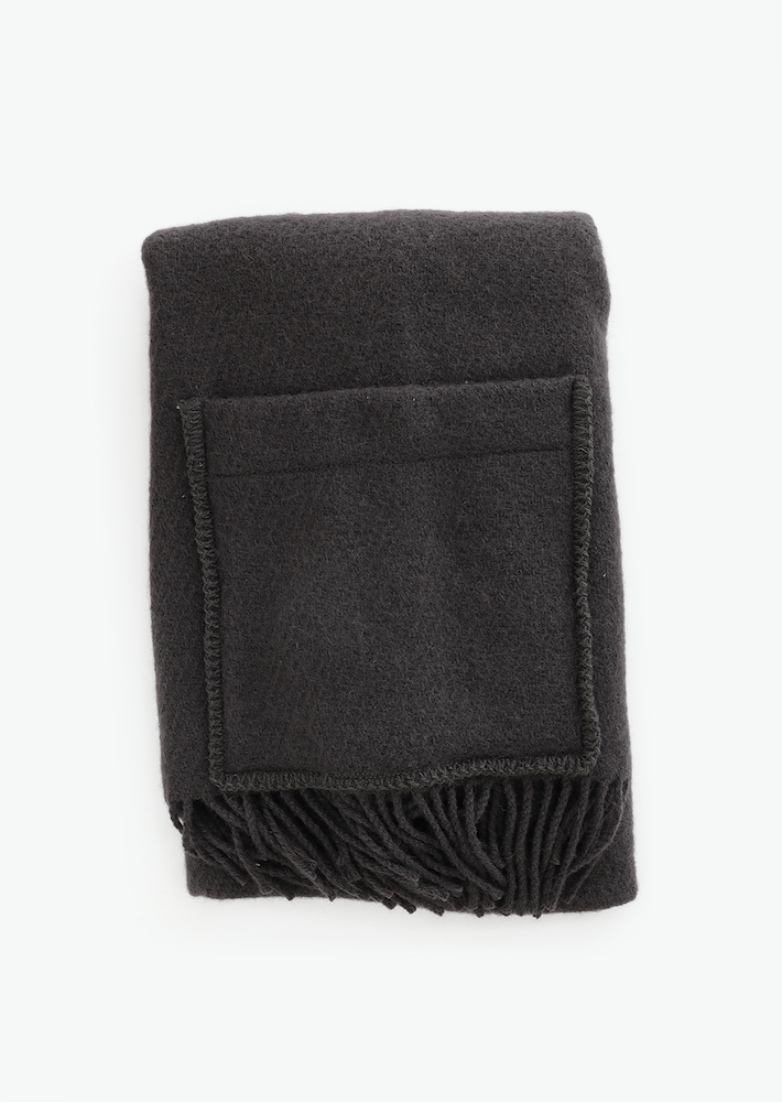 UNI pocket shawl （dark grey） LIMITED STOCKS – LAPUAN KANKURIT