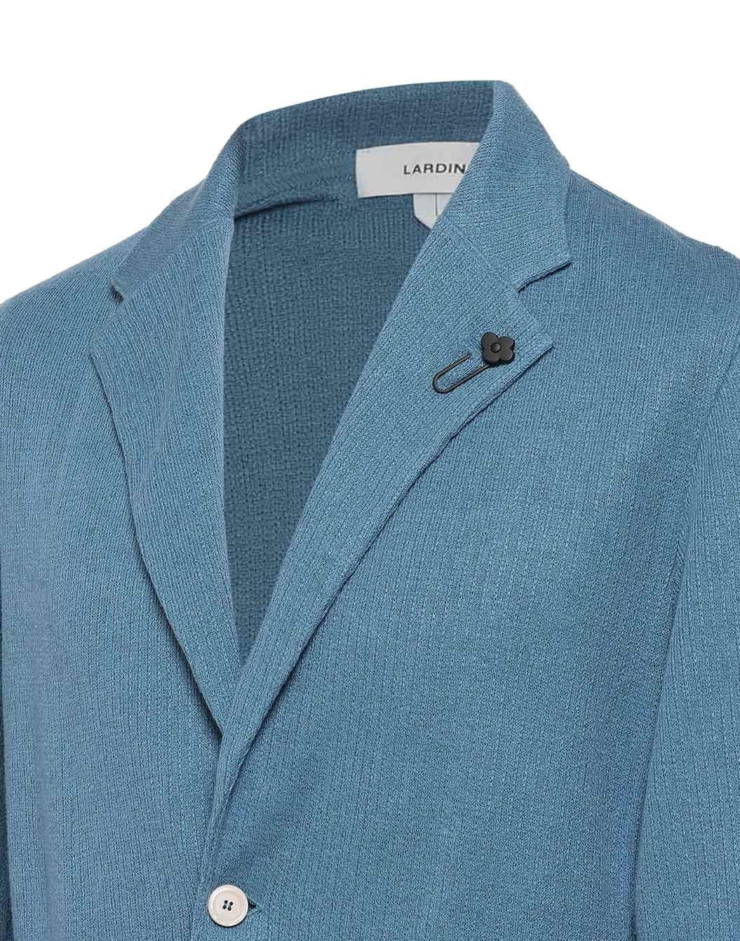 リネンコットン ドロップニードルステッチ ニットジャケット – LARDINI