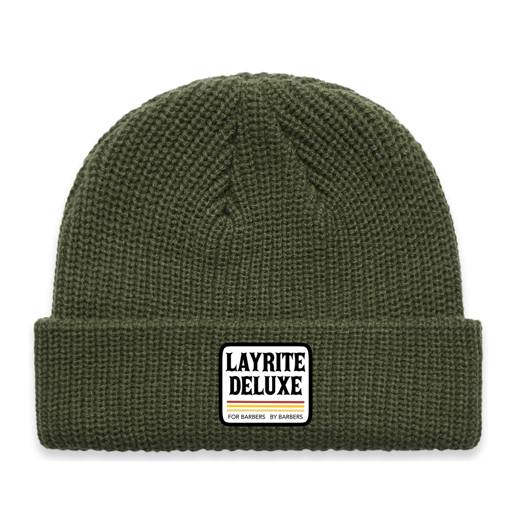 Olive Green Cable Cuff Beanie – Layrite