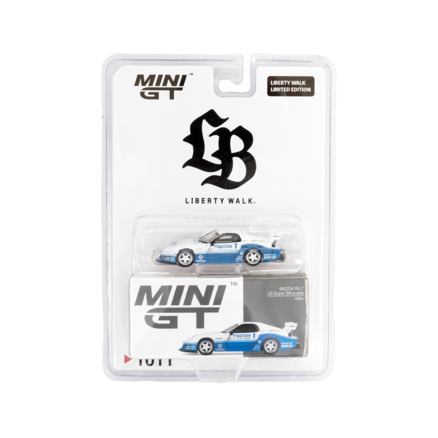 MINI-GT 1/64 Mazda RX-7 LB-Super Silhouette White×Blue - LB-ONLINE