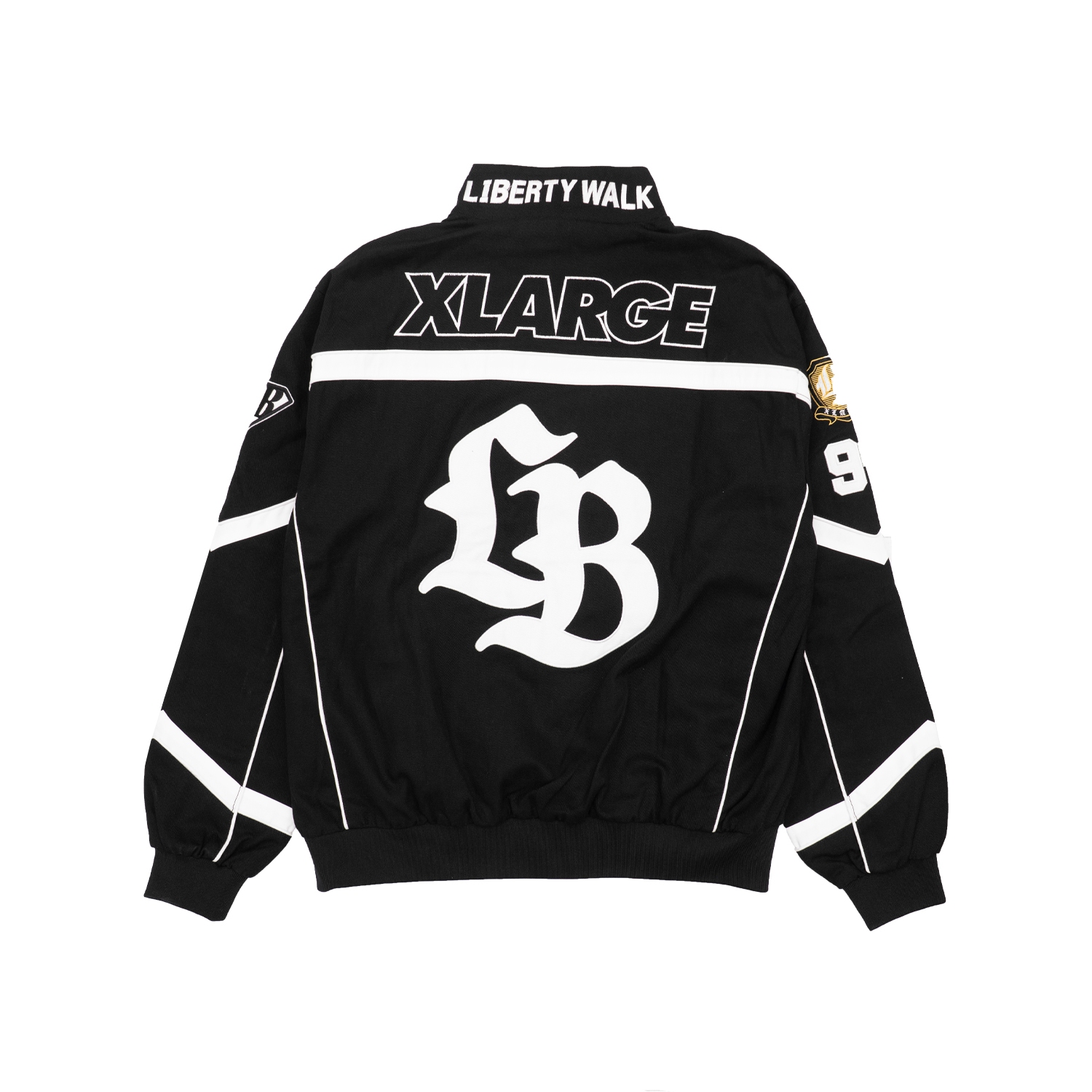 Jaqueta de corrida Liberty Walk × XLarge preta - Loja online LB