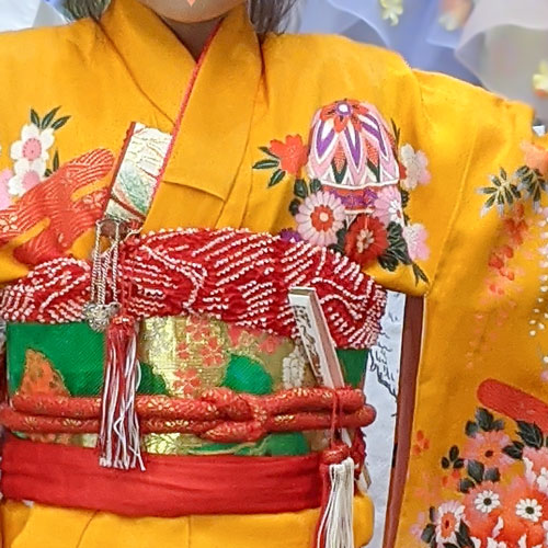 七五三オレンジの着物レンタル | 着物レンタル専門店Lemon