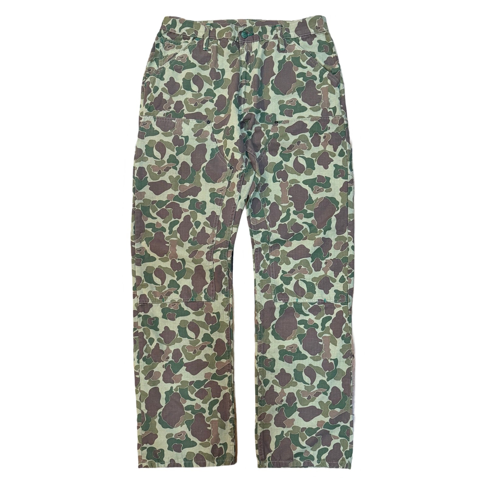 Camouflage double knee canvas work pant – Left Field NYC
