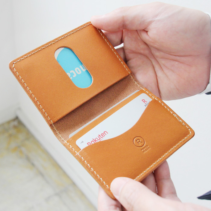 2つ折りパスケース[sokunou] ｜革鞄・革小物のPORCO ROSSO（ポルコロッソ）