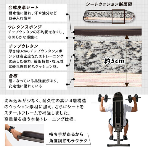 マルチポジションベンチ ハイグレード ｜ラインナップ｜トレーニング