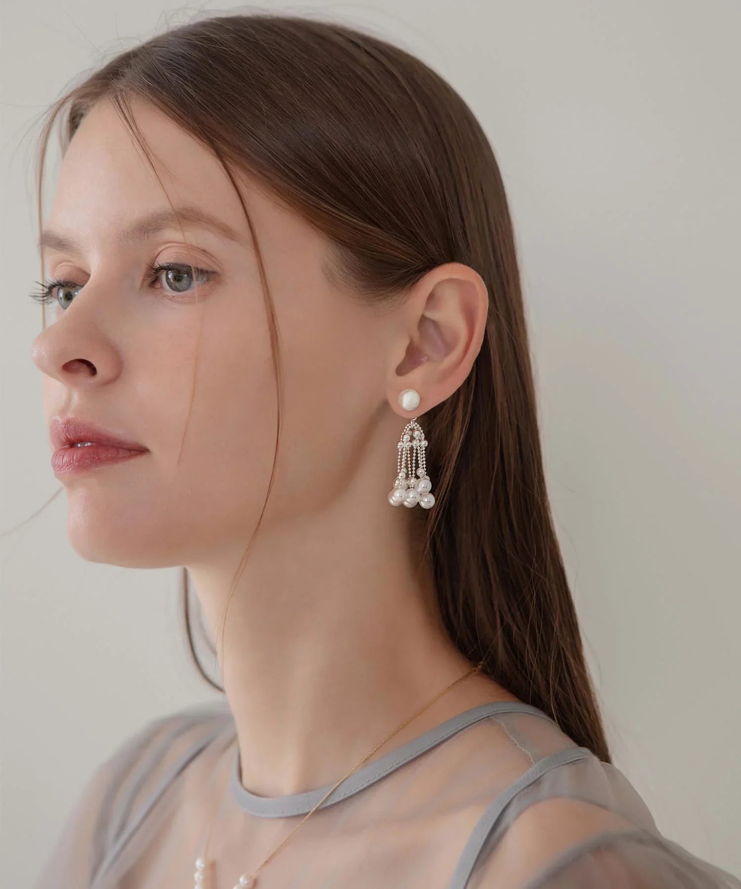 最終価格 SOPHIE BUHAI パールドロップピアス 三連 片耳用 最終価格