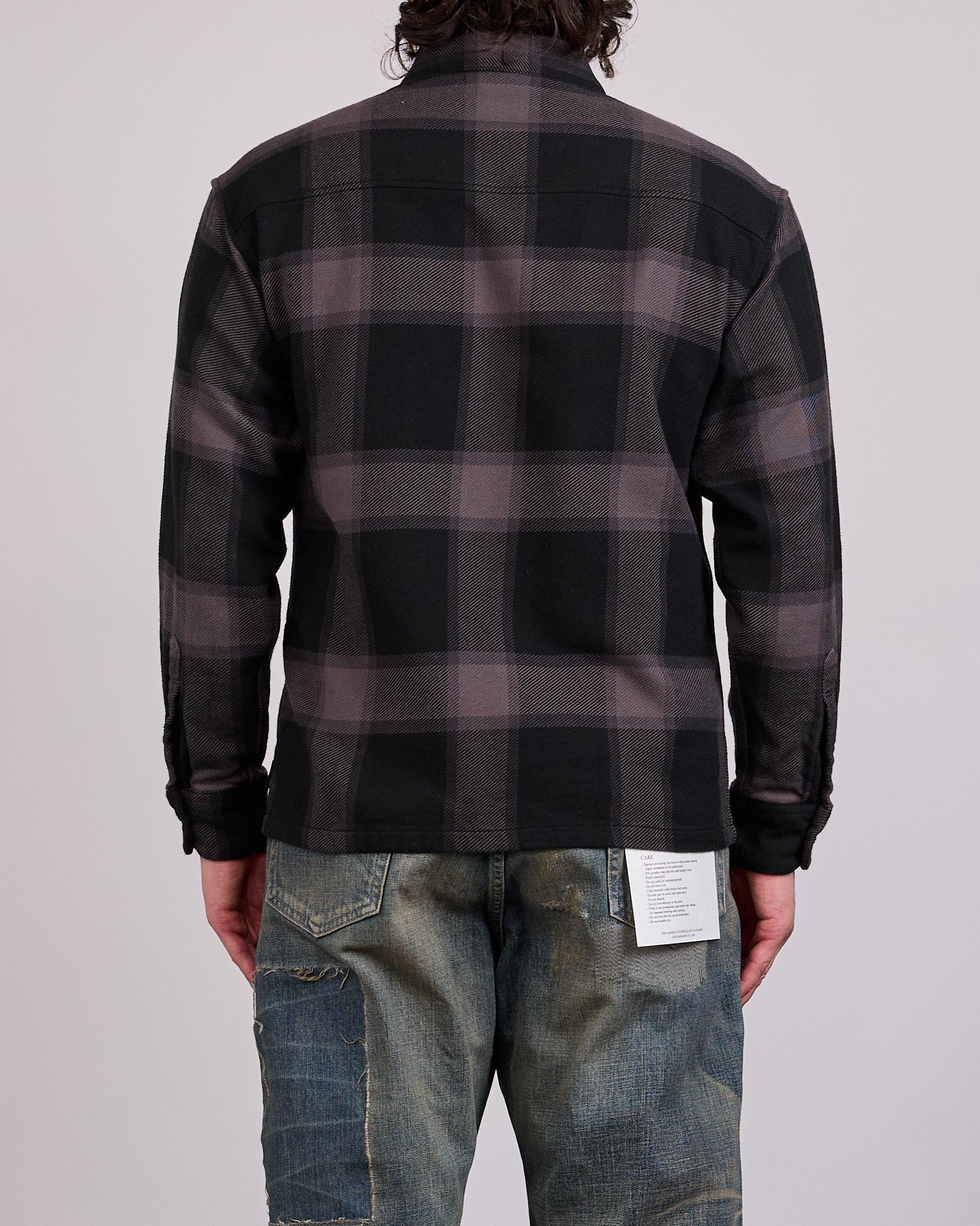 Neighborhood Buffalo Check Button Shirt Gray – LESS 17