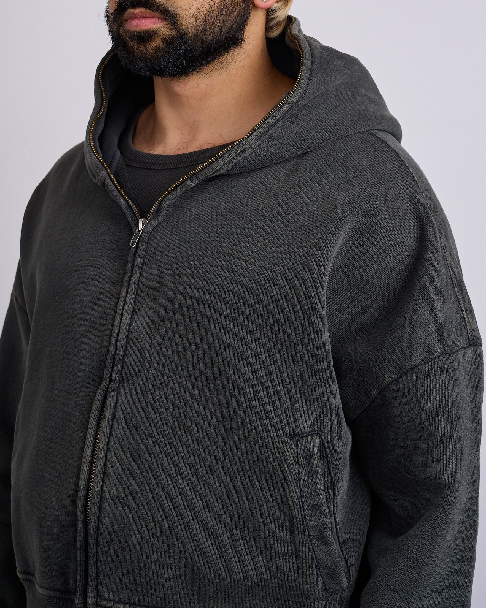 Entire Studios Eternal Zip Hoodie Washed Black – LESS 17