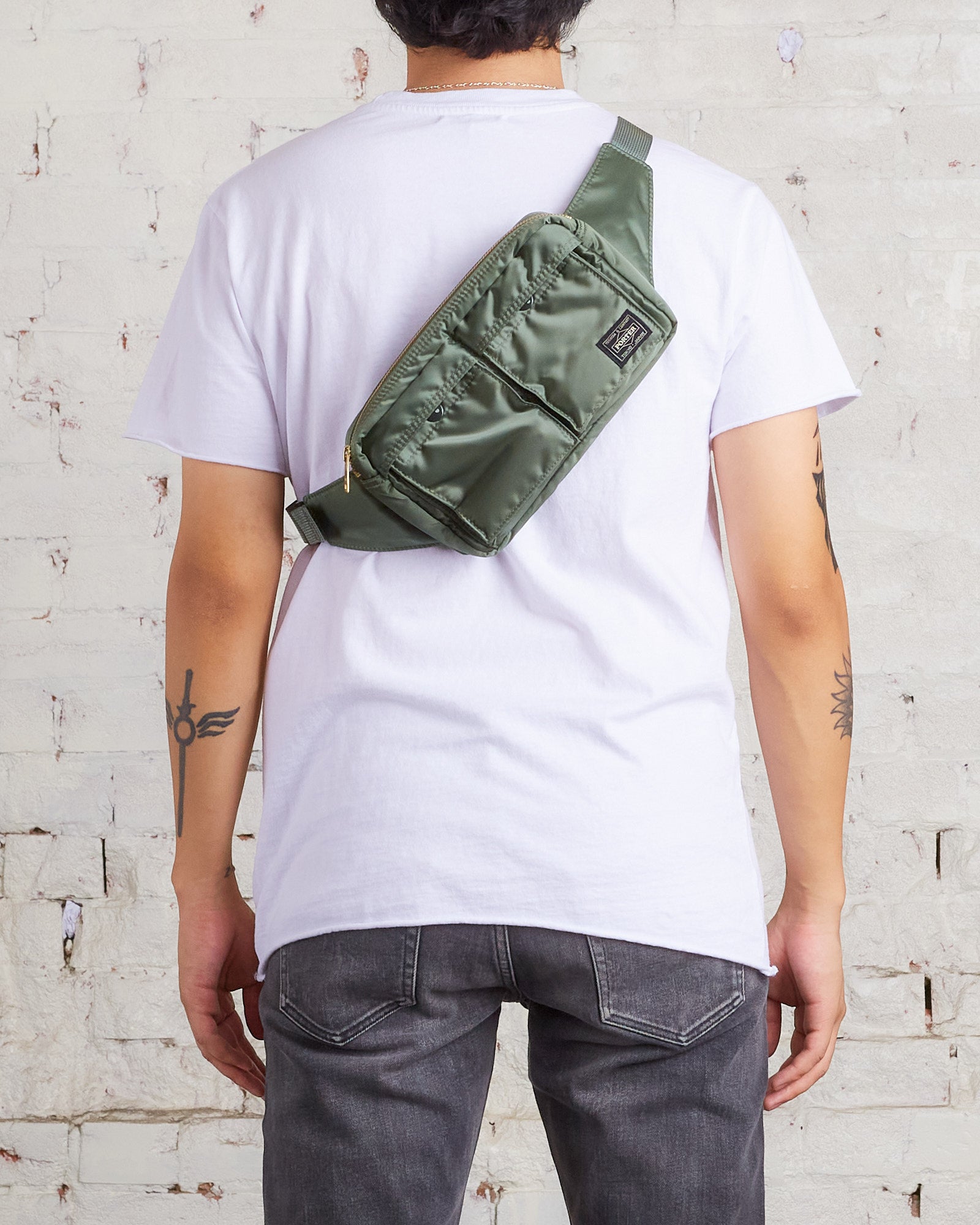 Porter Tanker Waist Bag Sage Green – LESS 17