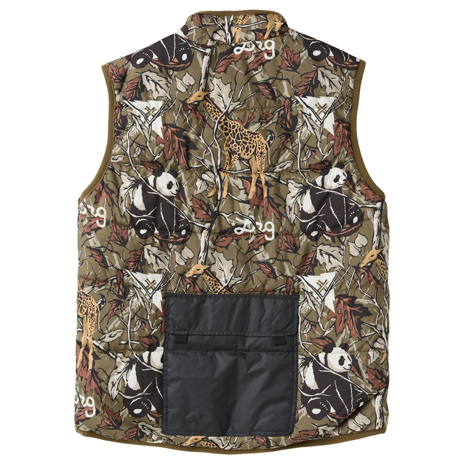IN THE WOODS REVERSIBLE VEST -BLACK CAMOUFLAGE | LRG Clothing
