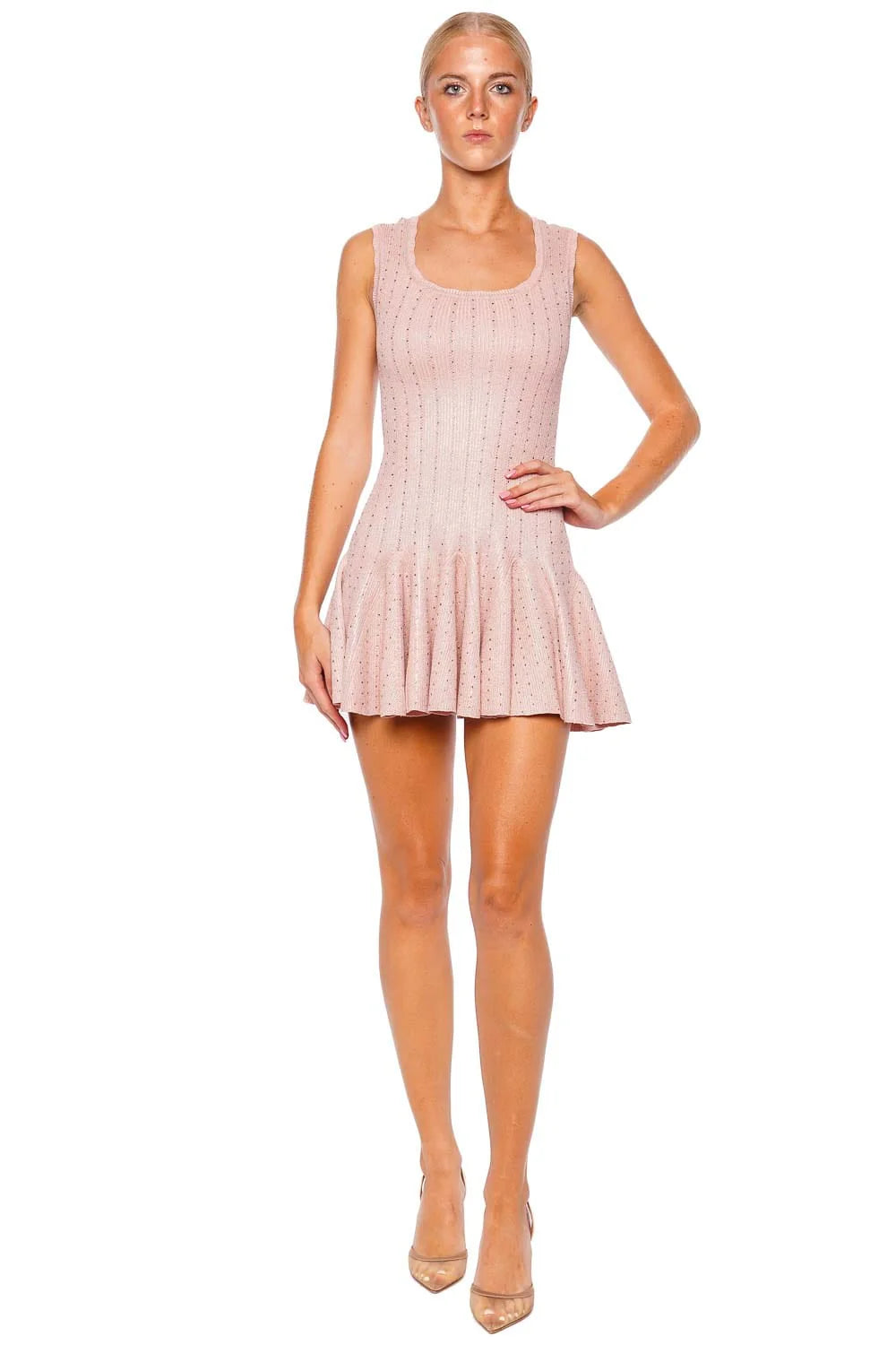 andmary ava line knit mini dress ANDMARY Ava line knit mini dress