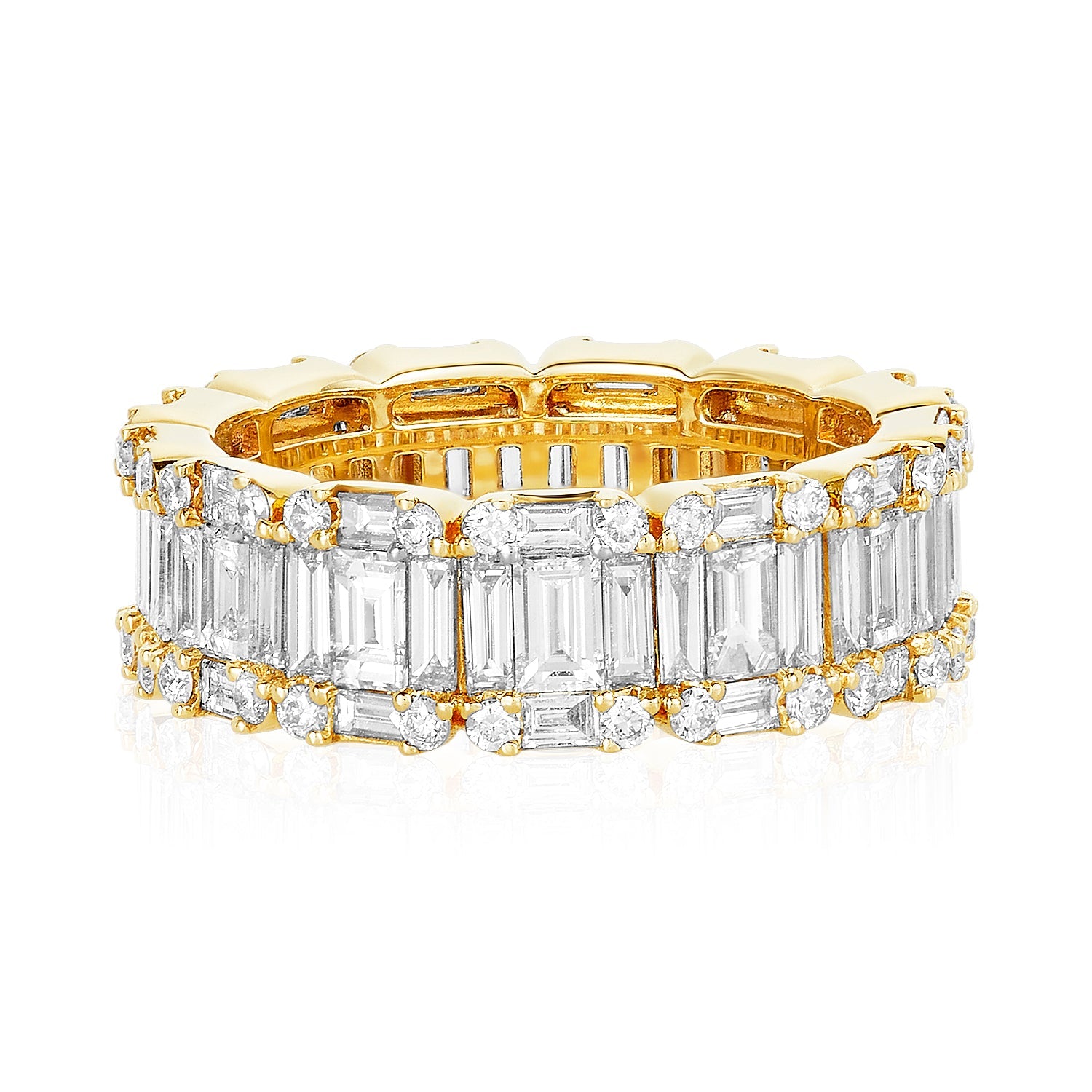 North South Mosaic Band – Lindsey Leigh Jewelry