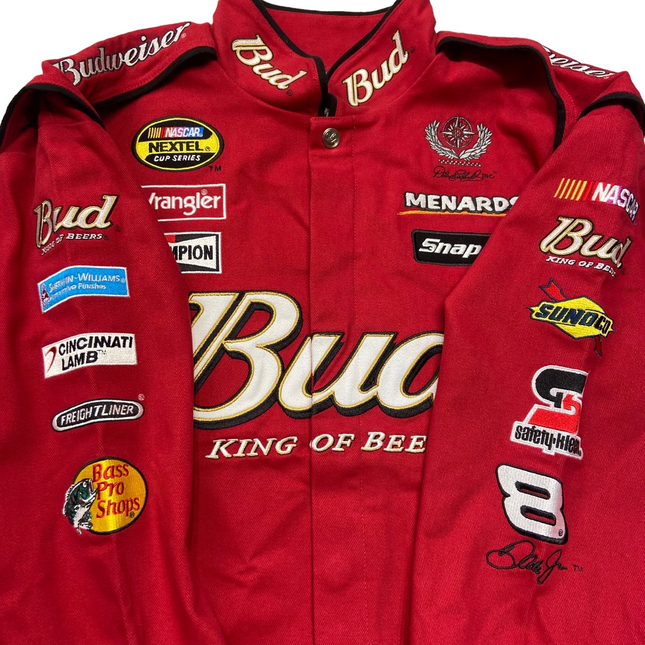 DEAD STOCK】CHASE AUTHENTICS NASCAR Racing Jacket “Budweiser”(SIZE