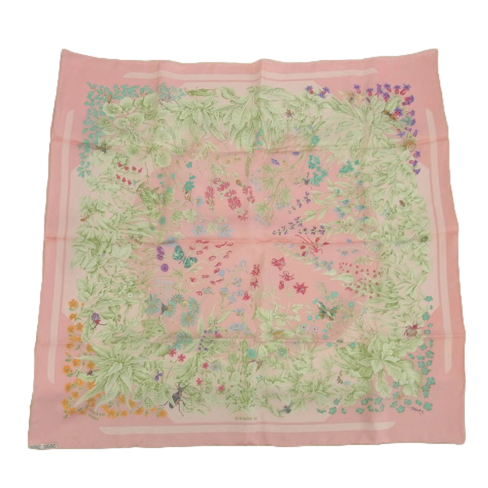 希少！早い者勝ち！】HERMES エルメス カレ90 芍薬 ピンク グリーン