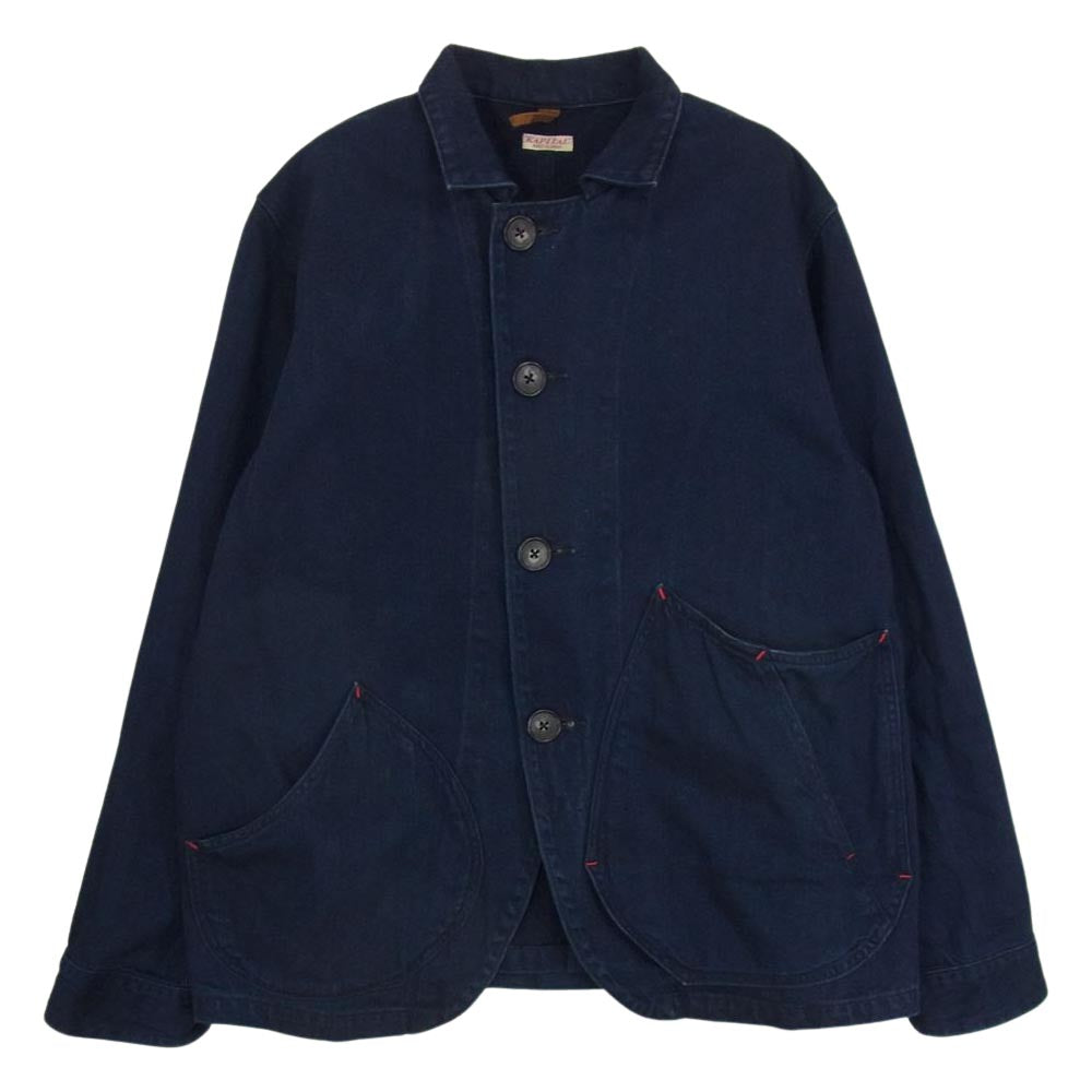 キャピタル KAPITAL テープポケットデニムジャケット インディゴブルー