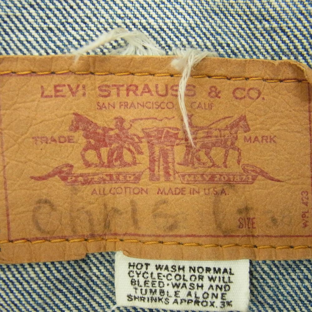 Levi's リーバイス ヴィンテージ オリジナル 70505 BIG E 4th 刻印529