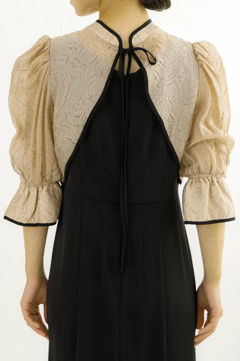 ブラックのボレロ付きフィッシュテールドレス | Dorry doll | M | 結婚