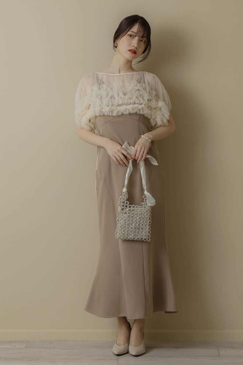 美品】andrea&co. チュールトップス&スカート(オケージョンドレス