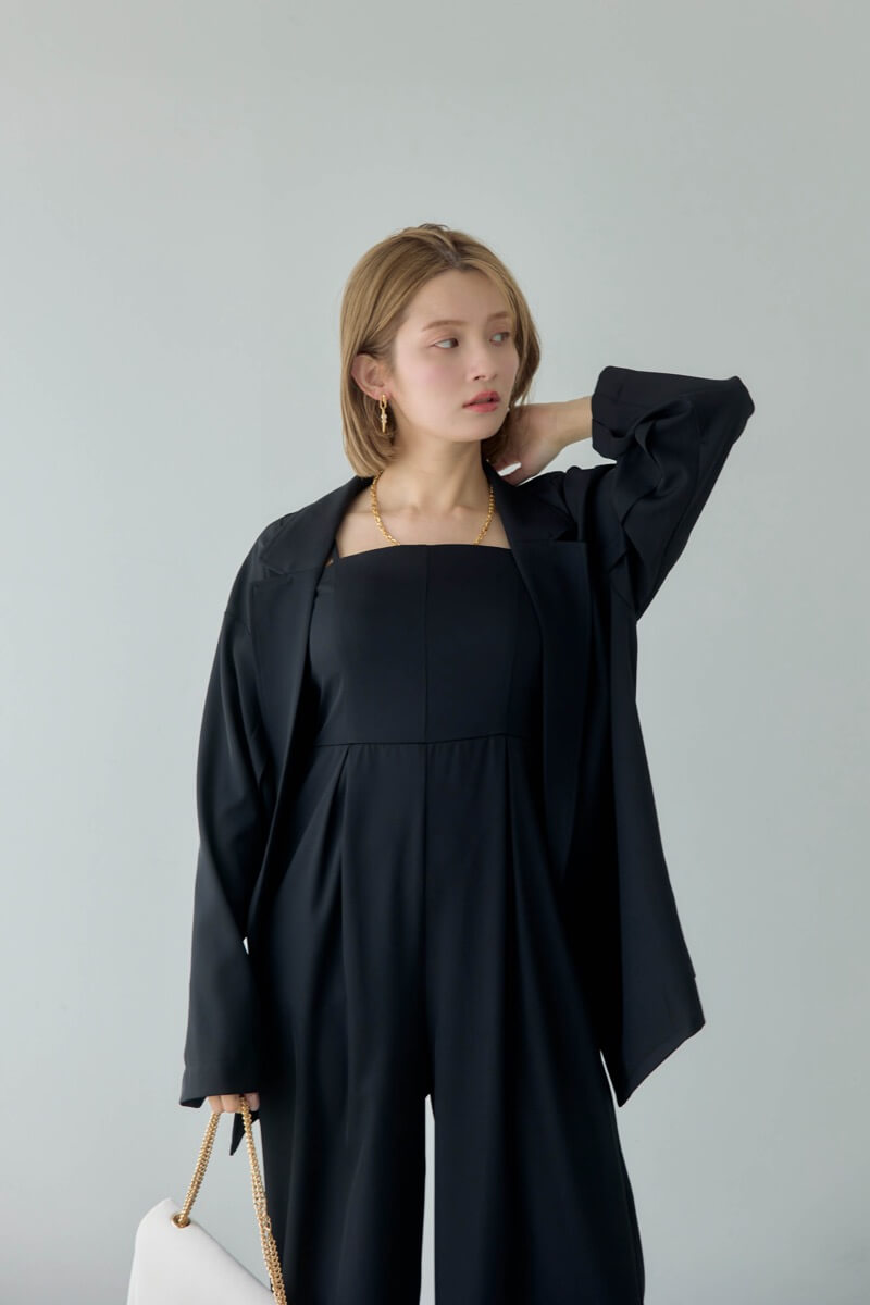 ブラックのジャケット付きオールインワン | et.UNiVER | M | 結婚式