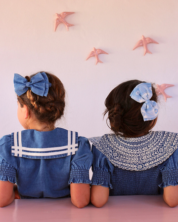 LILI et NENE キッズ BONJOUR 2024SS KIDS TUNIQUE Denim 8A